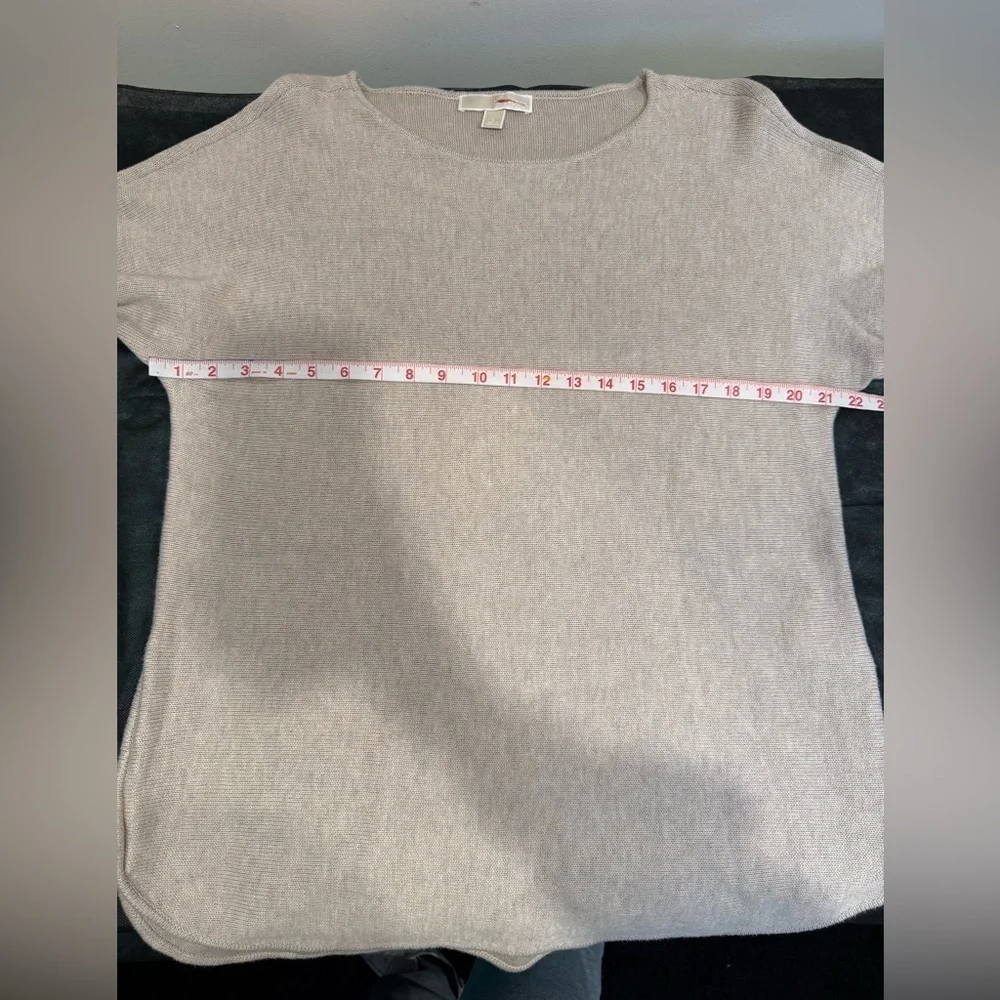 🔥Michel Kors  Beige Knit Sweater Sz L Zipper design🔥